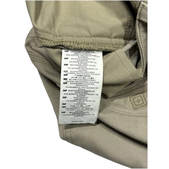 511 Tactical Wildcat Pants Women's Size 8 Long Khaki Zip Ankle Utility Stretch - Picture 4 of 10